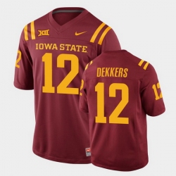 Men's None Game 2024 college football Hunter Dekkers #12 match worn
