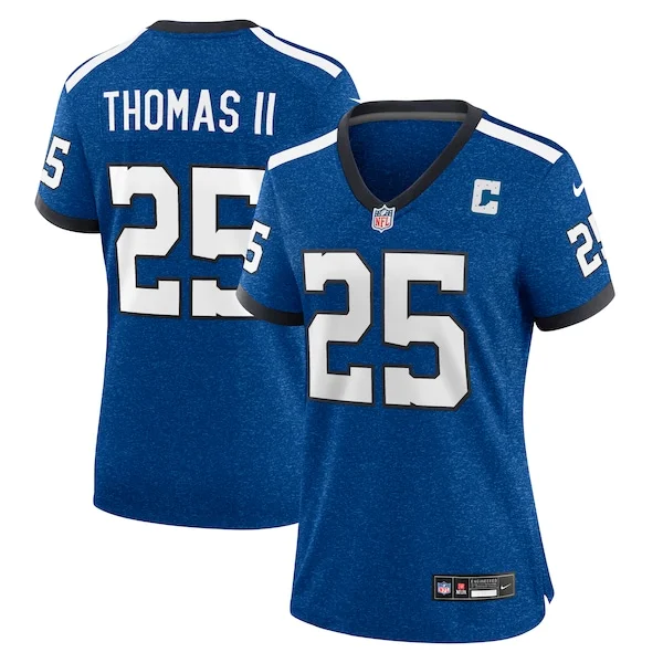 None Rodney Thomas Game Jersey - Royal | NFL Player Jersey | NFL Footb
