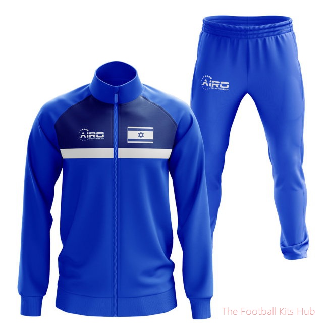Men Israel Concept Football Tracksuit (Blue)