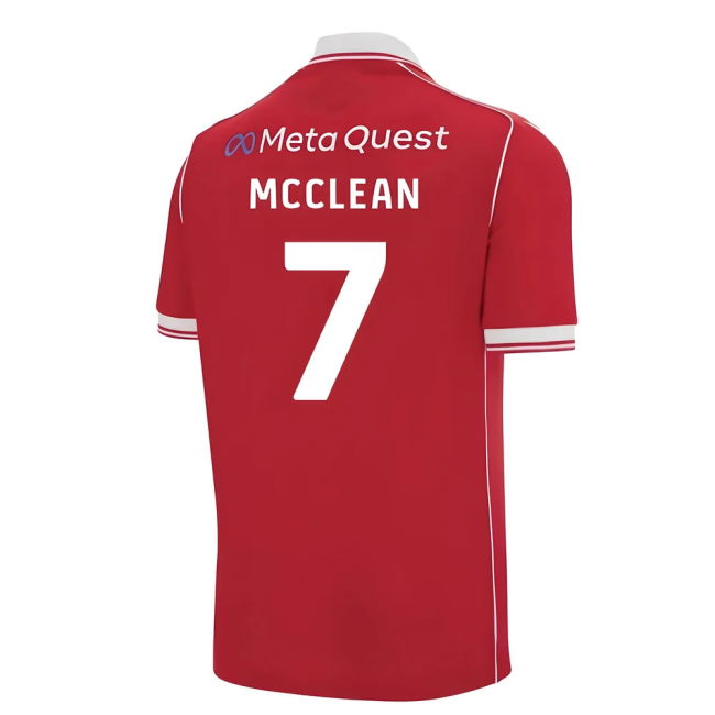 2025-2026 Wrexham Home Shirt (Kids) (McClean 7) | Sale Price
