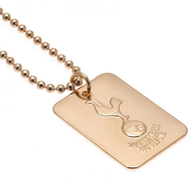 Tottenham Hotspur FC Gold Plated Dog Tag & Chain | Must-Have