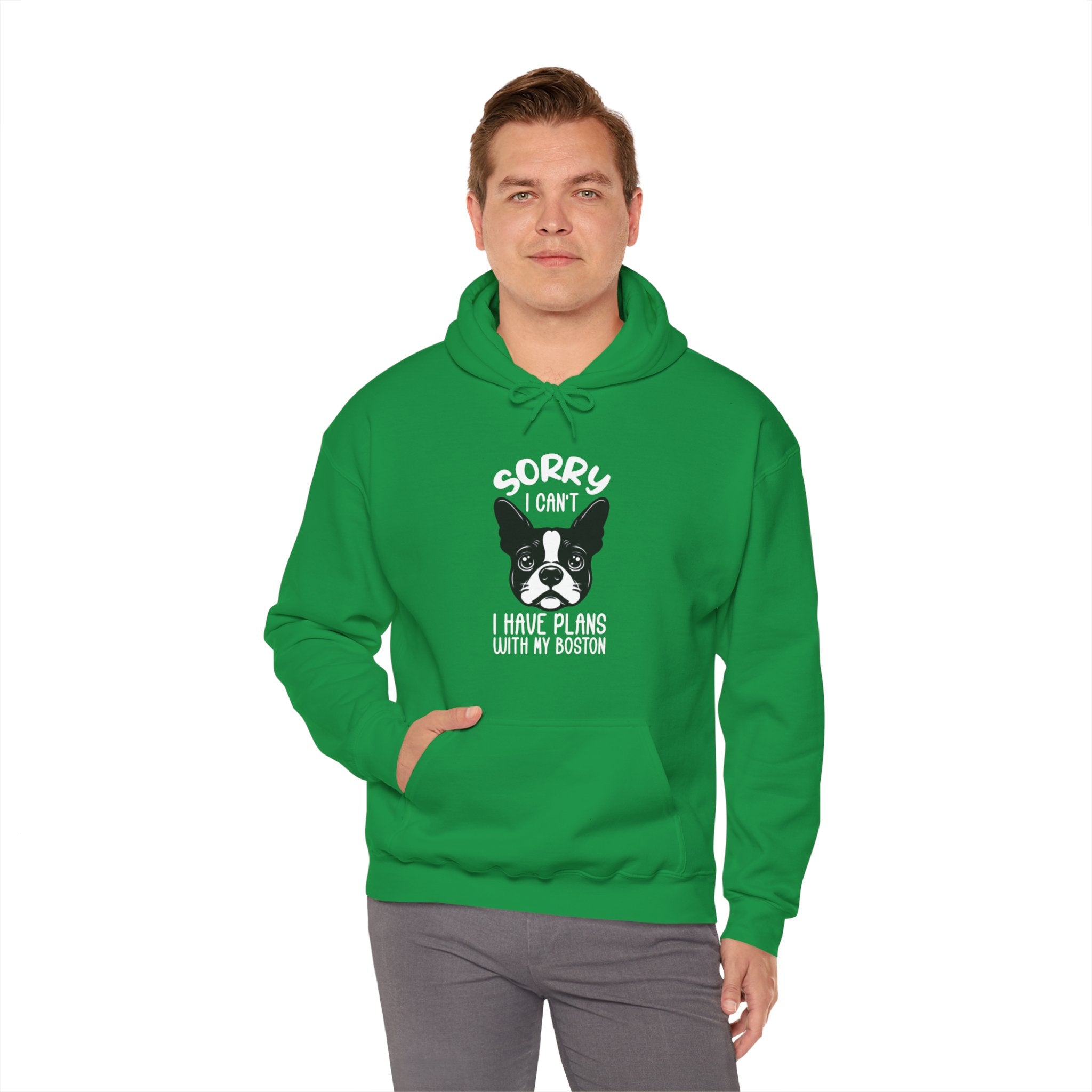 - Stylish Unisex Hoodie For Boston Terrier Lovers Frenchie Themed Wear