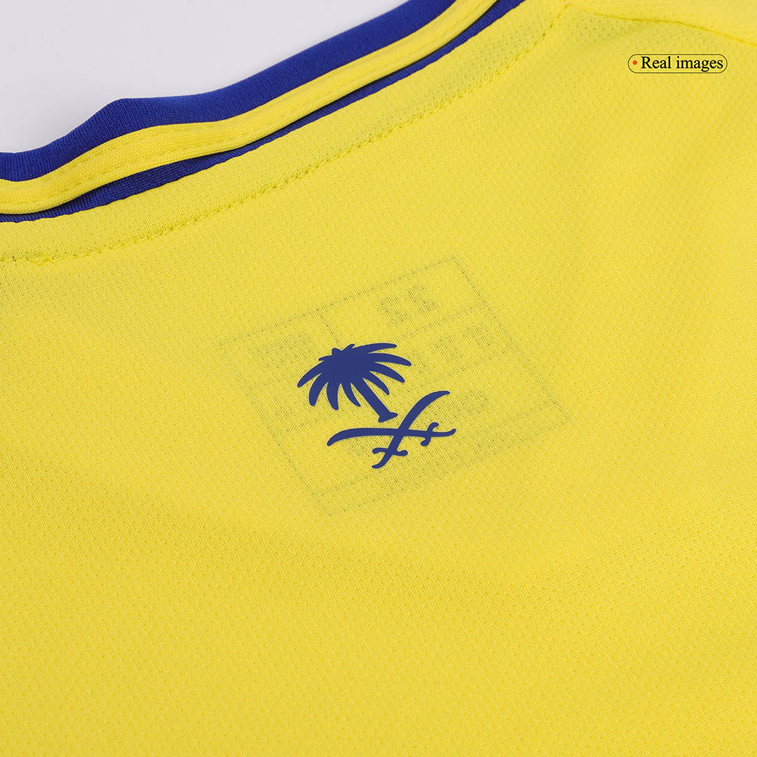 Kid's RONALDO #7 Al Nassr Home Soccer Jersey Kit(Jersey+Shorts+Socks)