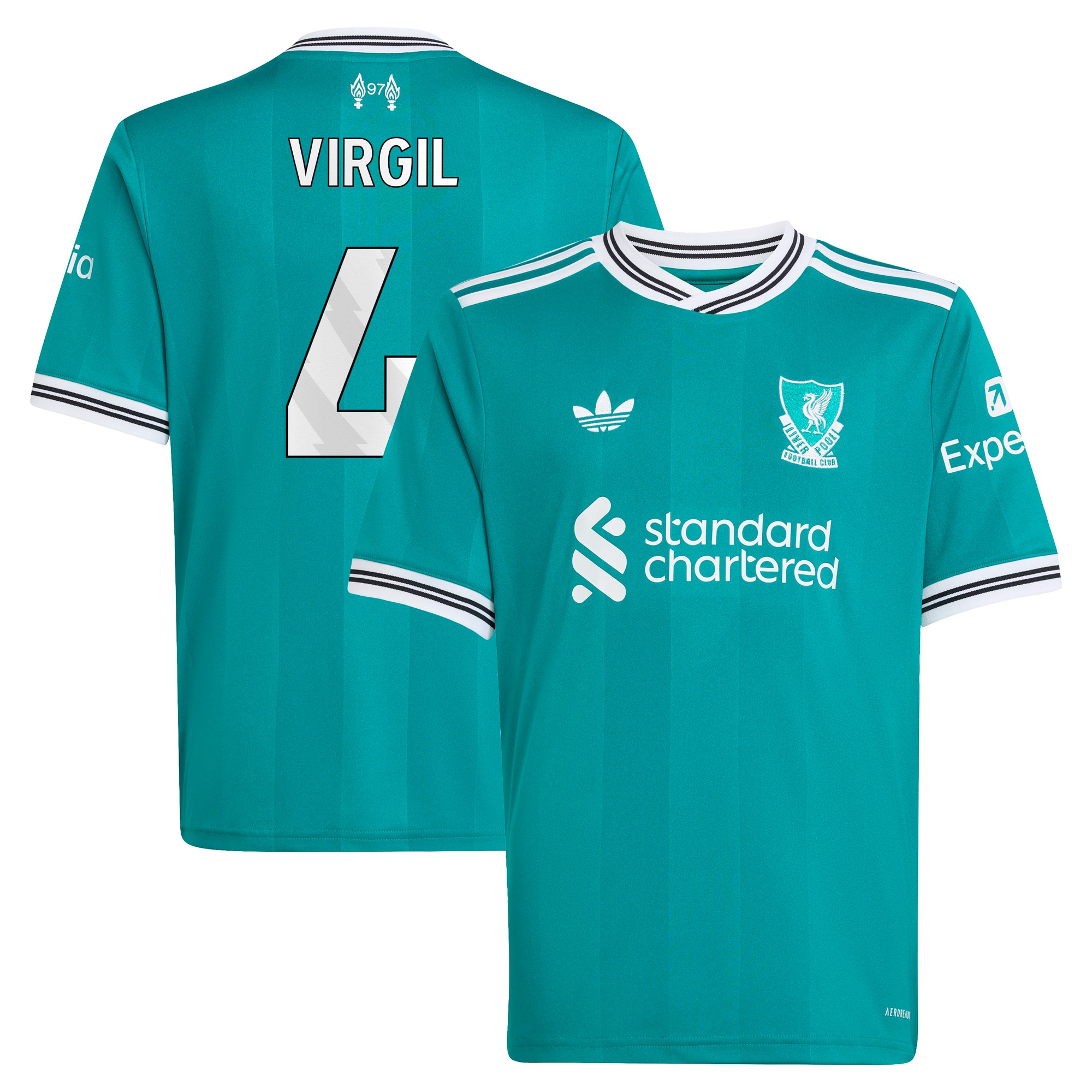 [JED] Virgil van Dijk Liverpool Youth 2025/26 Third Replica Player Jersey - Green