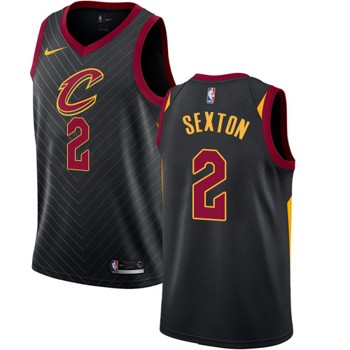 CLE #2 Collin Sexton Performance 2024 Statement NBA Jersey - Black