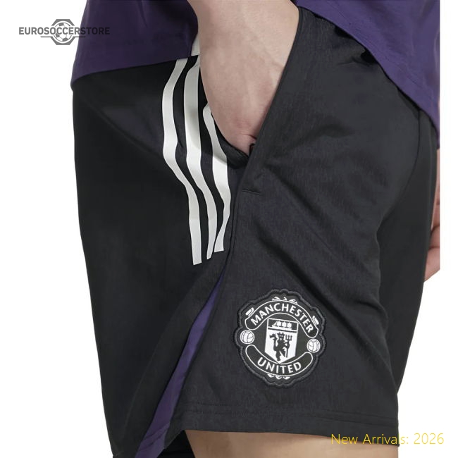 Official Classic 2025-2026 Man Utd Downtime Shorts Black
