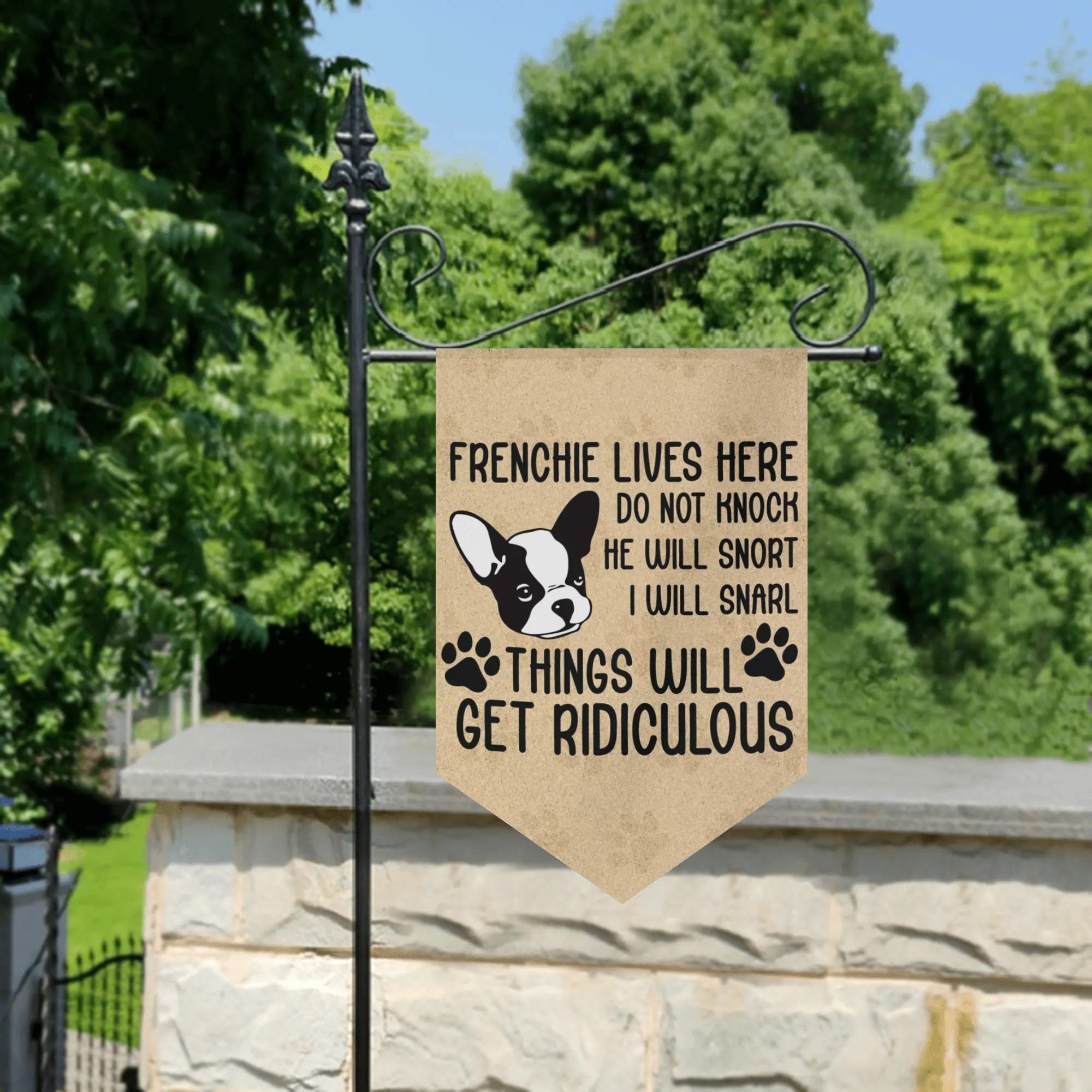 - Premium Garden Flag Banner For French Bulldogs | Non-slip Design