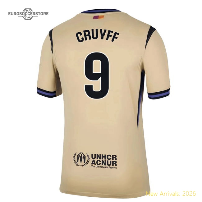 2025-2026 Blaugrana Second Jersey (cruyff 9) - Supporter Edition