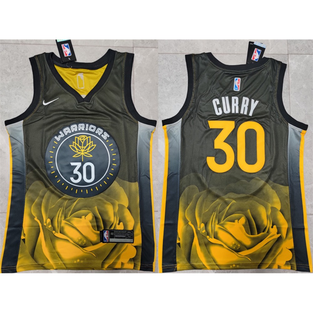 Pro Grade Golden State Warriors Stephen Curry30 Black Jersey