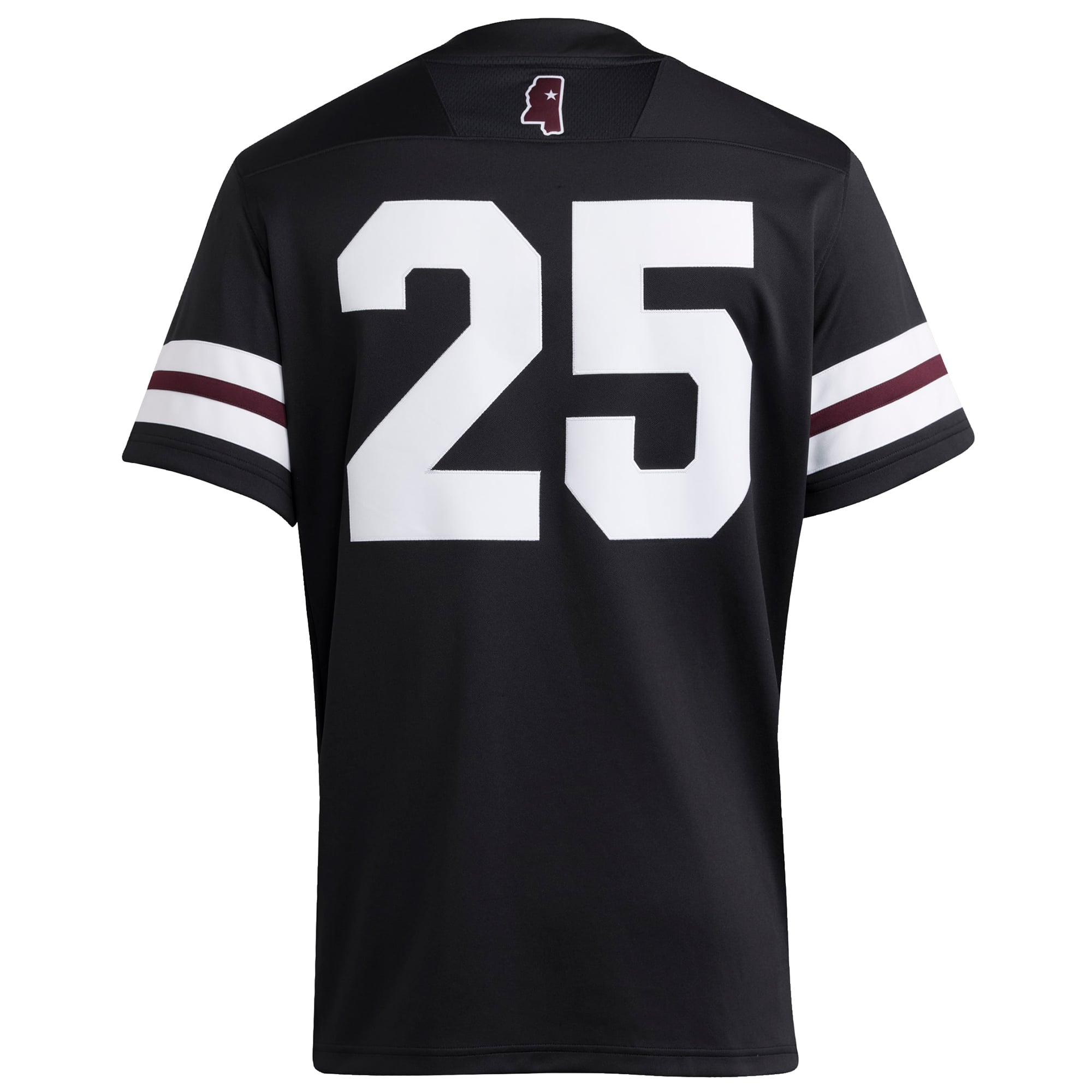 #25 Mississippi State Bulldogs adidas Premier Strategy Jersey - Black