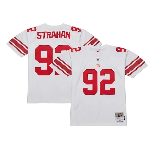 None Michael Strahan Replica Jersey - White | NFL Player Jersey