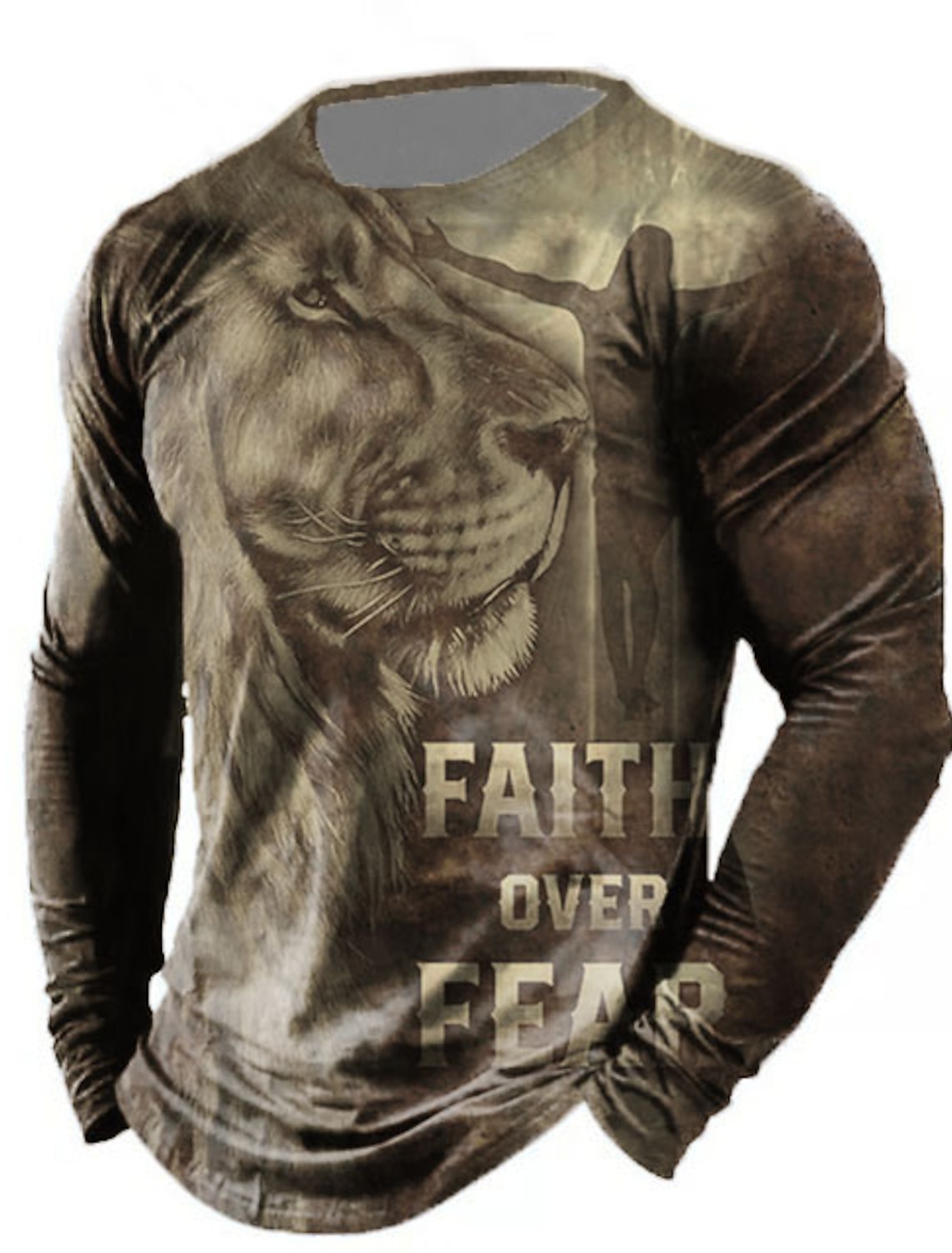 4th of July 2026 250th Memorial Day Men's Patriotic Vintage Distressed Patriot Graphic 3D Print American Flag National Flag Veteran Crew Neck Long Sleeve T-Shirt