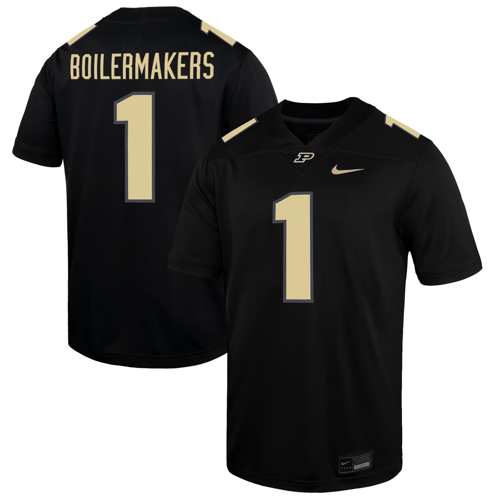 [NJP] Youth Purdue Boilermakers Alternate Game Jersey - Black