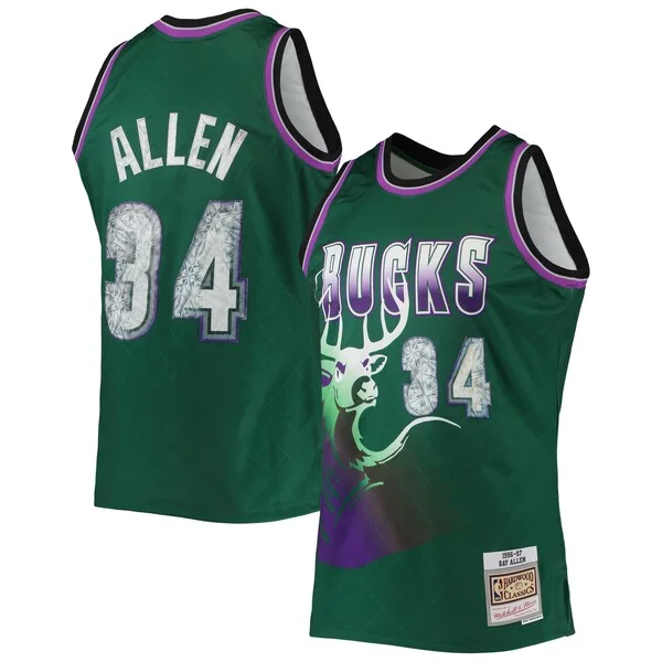 Ray Allen MIL Swingman Jersey - modern authentic - Green sports