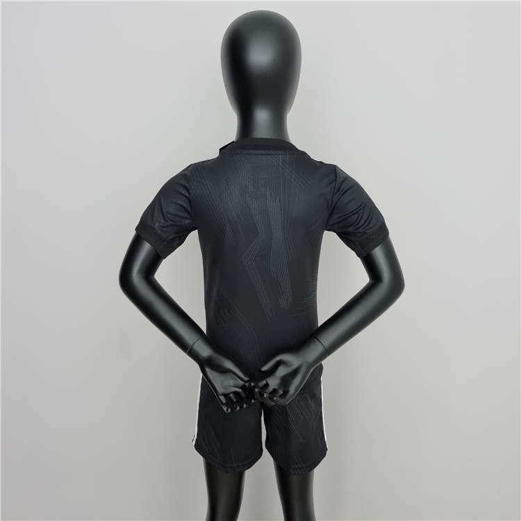 KidsYouth Real Madrid X Y3 2223 Black Soccer Football KitShirtShort -
