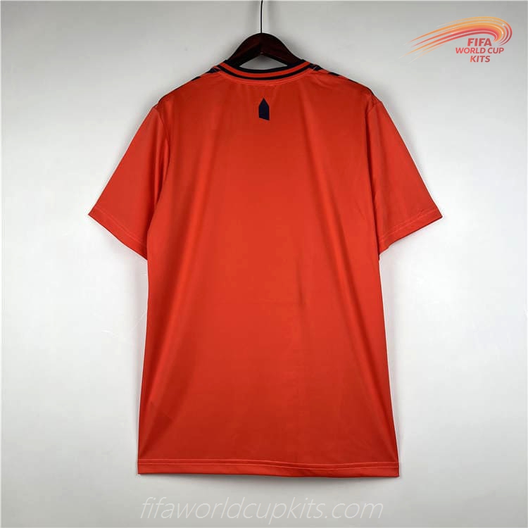 Everton 23-24 Away Orange Football Kit