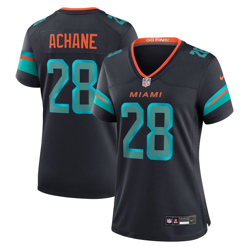 None DeVon Achane MIA Dolphins Sleek Premium Material Jersey