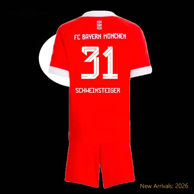 Bayern Munich 2024-25 Home Fan Version For Adults (Schweinsteiger Game