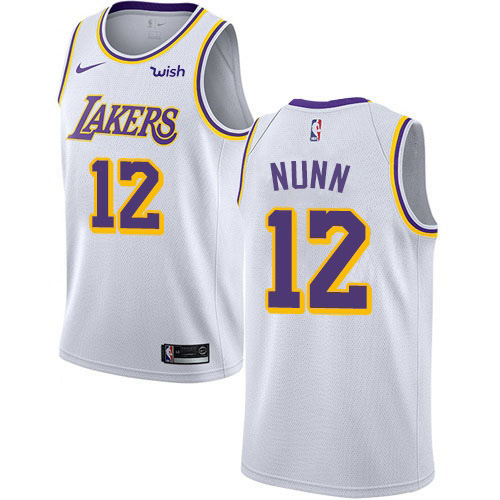 LAL White Nike A. Lakers #12 NBA Jersey Basketball Jersey Quality