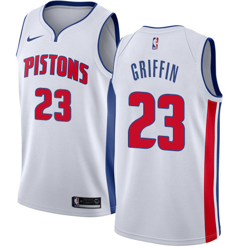 Pistons White Detroit Pistons #23 Nike Jersey - Value-Priced