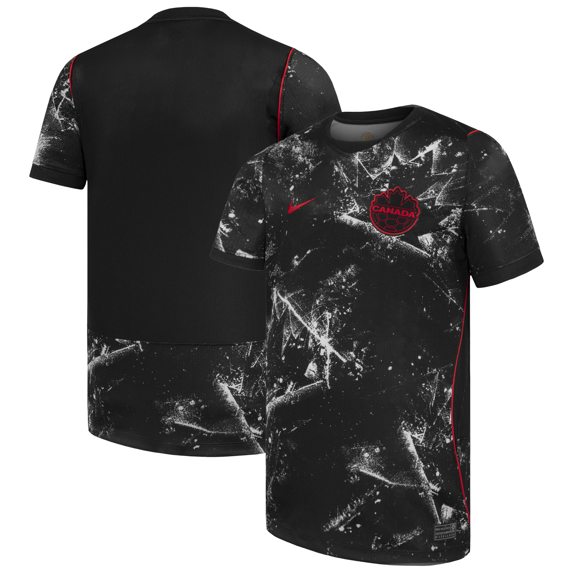 [SJH] Canada Soccer Youth 2026 Away Stadium Replica Jersey - Black
