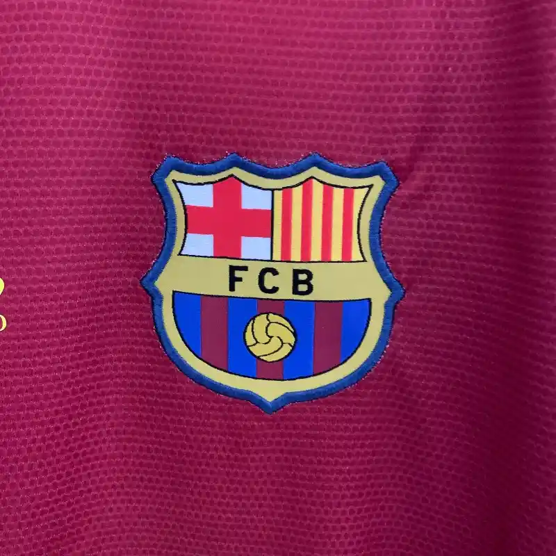 2008-2009 Long Sleeve Barcelona UEFA Champions League Jersey retro kit