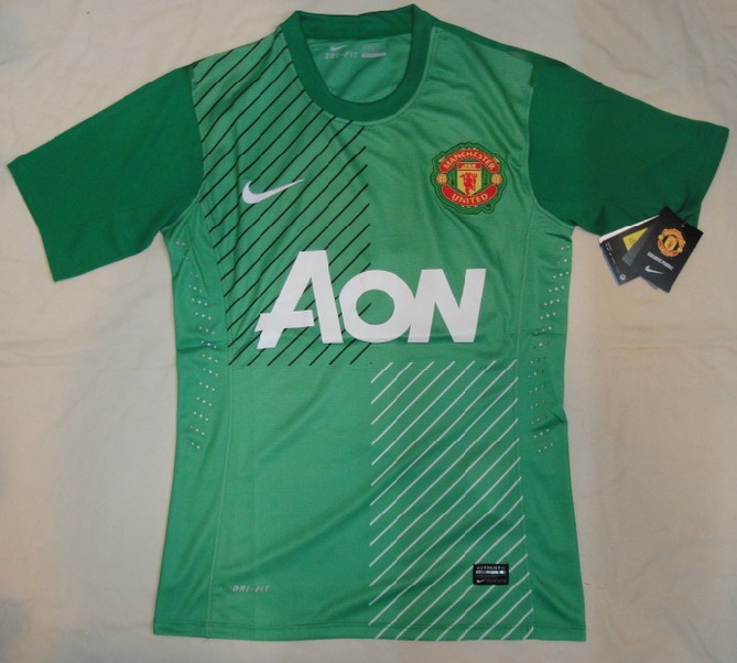 Elite Series Man Utd 13-14 Manchester United Goalkeeper Green Jersey
