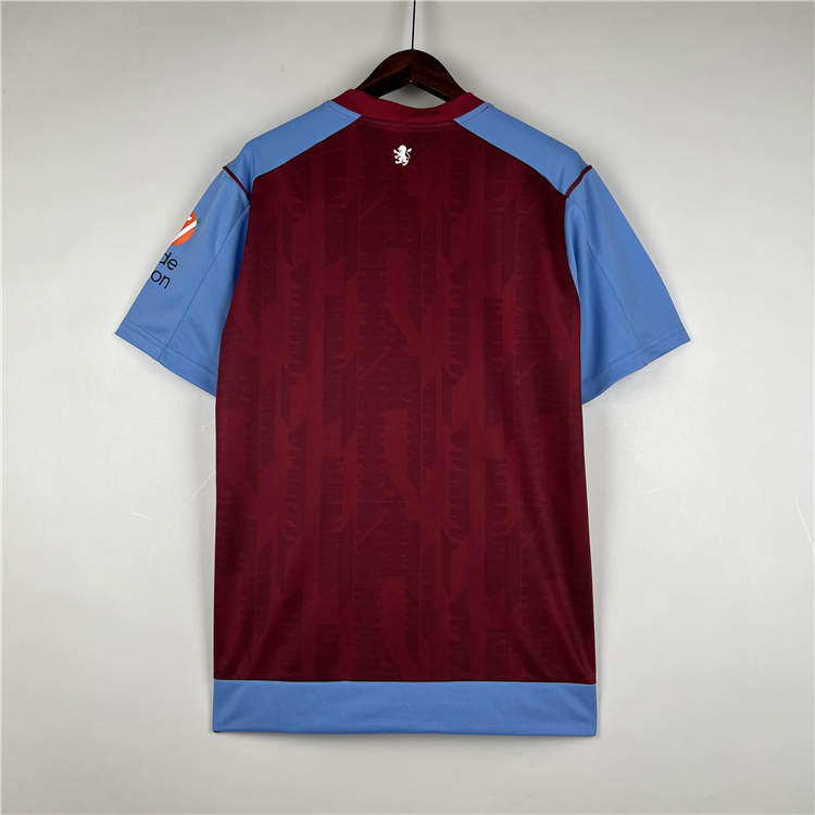 Aston Villa 2324 Home Soccer Jersey Red Football Shirt - Official