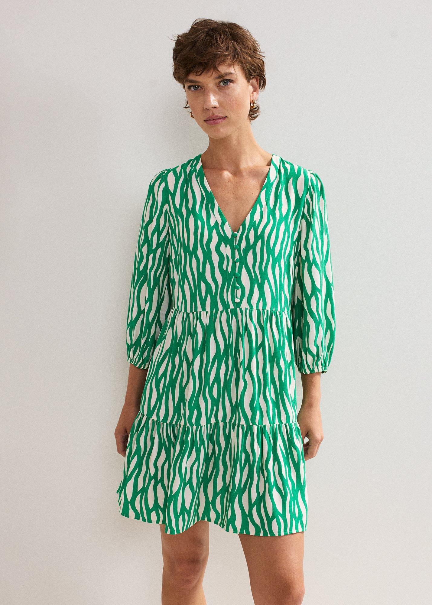 Penele Squiggle Swing Dress