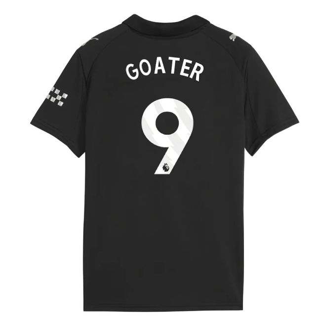 Goater 9 Match Quality Man City 2025-2026 Away Uniform (Kids)