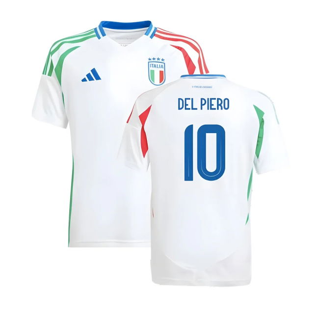 2024-2025 Italy Away Shirt (Kids) (Del Piero 10) Oranje
