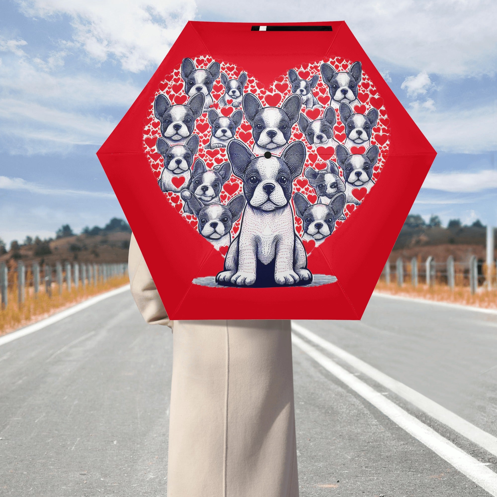 French Bulldog Ginger Umbrella Cute Frenchie Essential