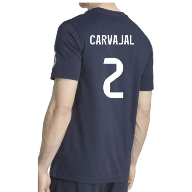 Official 2025-2026 Real Madrid Us Tee (Navy) (Carvajal 2)