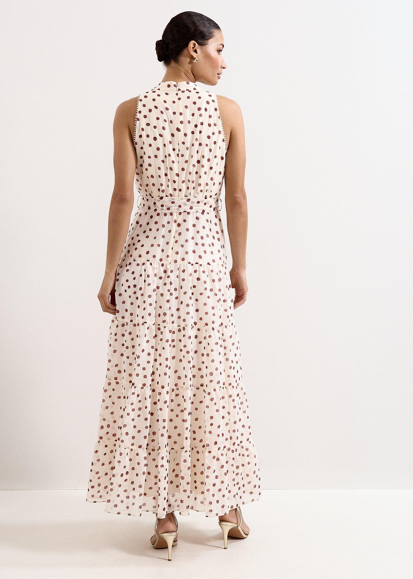 Nita Polka Dot Maxi Dress