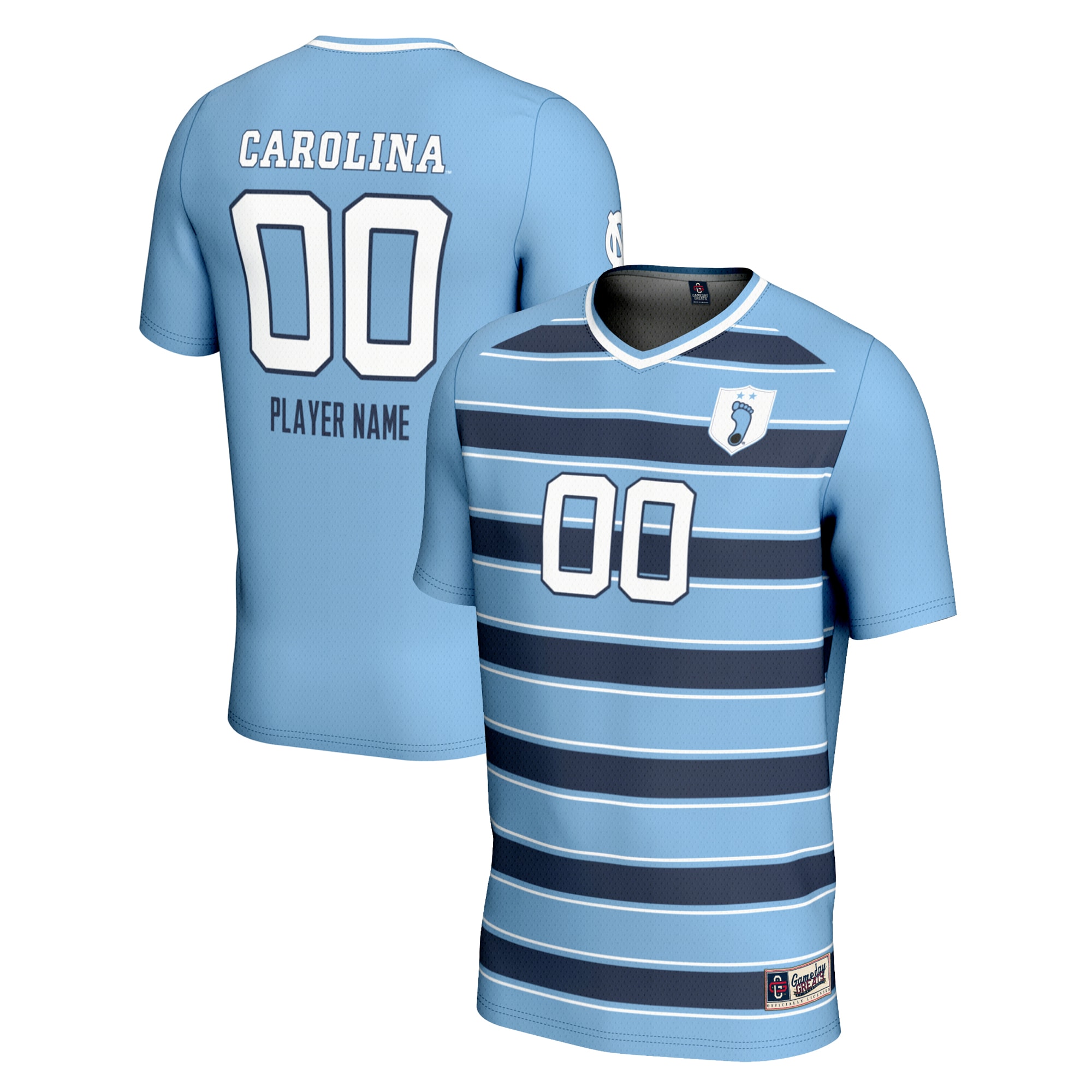 [NJP] North Carolina Tar Heels GameDay Greats Youth NIL Pick-A-Player Lightweight Men's Soccer Jersey - Navy