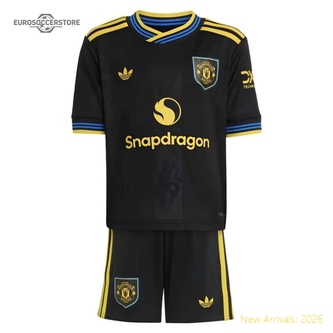 Premium 2025-2026 Manchester United Third Mini Kit - Premium Quality