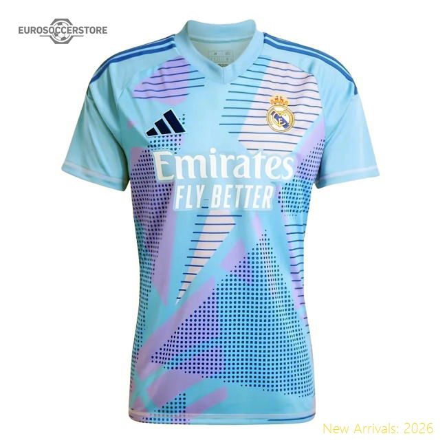 Professional-Grade 2024-2025 Real Madrid Home Goalkeeper Shirt (Blue) (Lunin