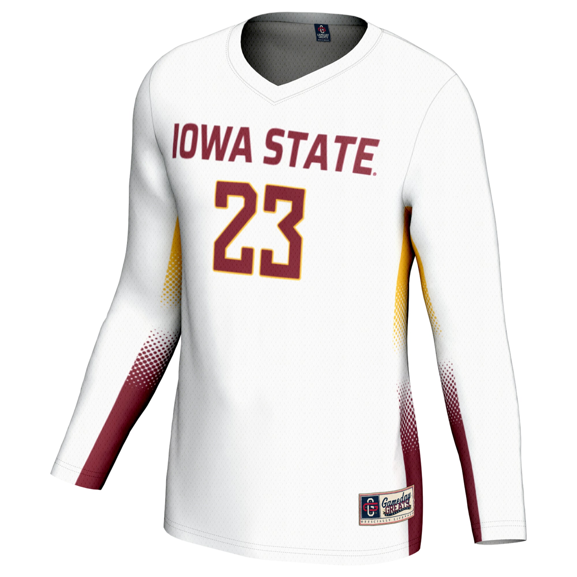 [DDG] Iowa State Cyclones GameDay Greats Unisex Lightweight Volleyball Jersey - White