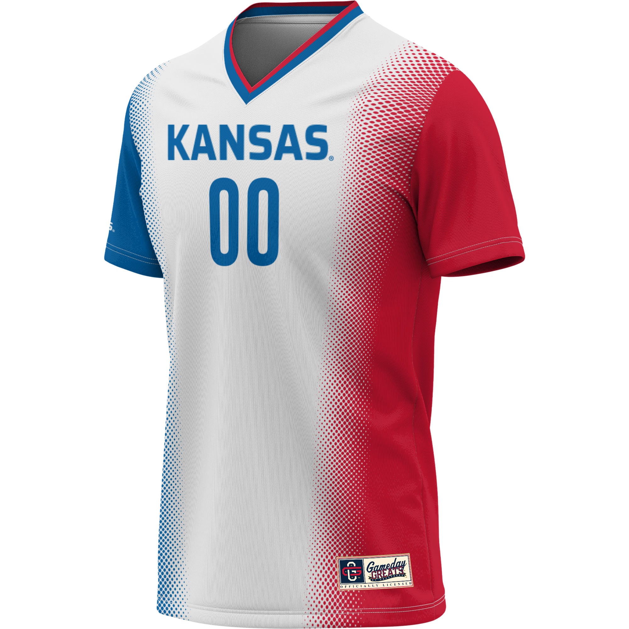 Kansas Jayhawks GameDay Greats Youth NIL Pick-A-Player Lightweight Women's Soccer Jersey - White