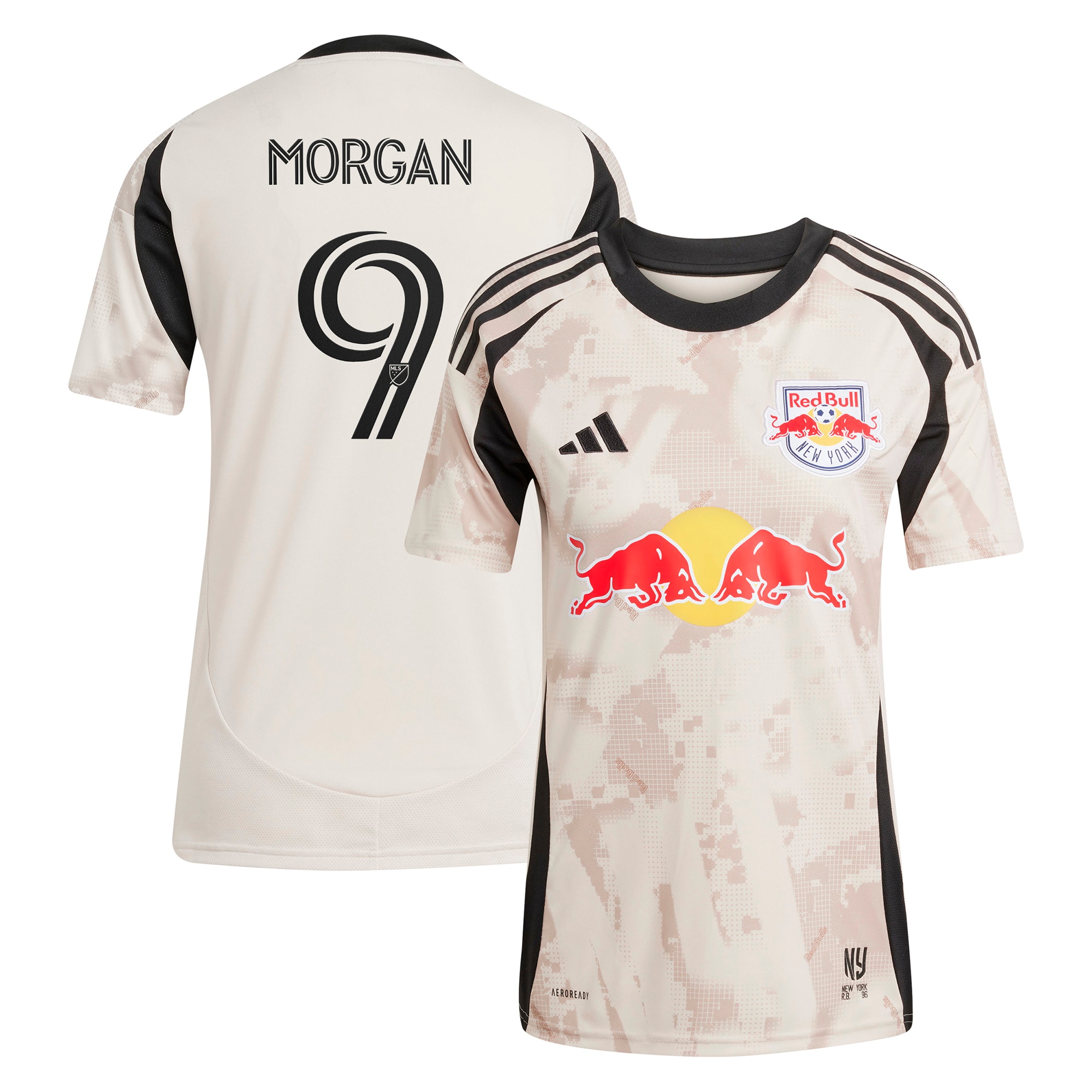 [SJH] Lewis Morgan New York Red Bulls Women's 2025 Stone Kit Replica Player Jersey - Tan