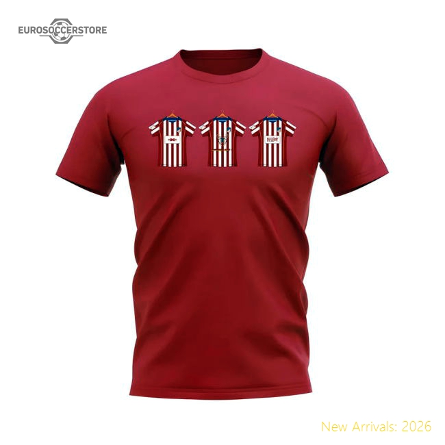 Atletico Madrid 2004-2005 Retro Shirt T-shirt (red) - Budget-friendly