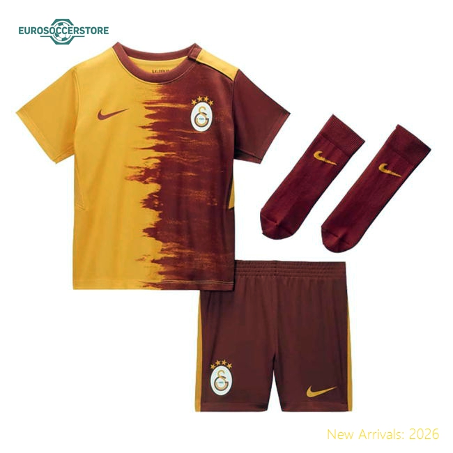 2020-2021 Galatasaray Home Nike Little Boys Mini Kit