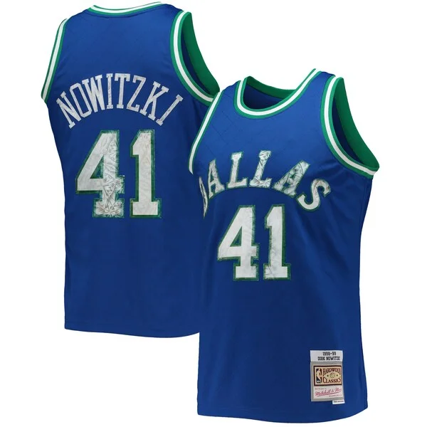 Dirk Nowitzki DAL Swingman Jersey - high-quality NBA - Blue game-day