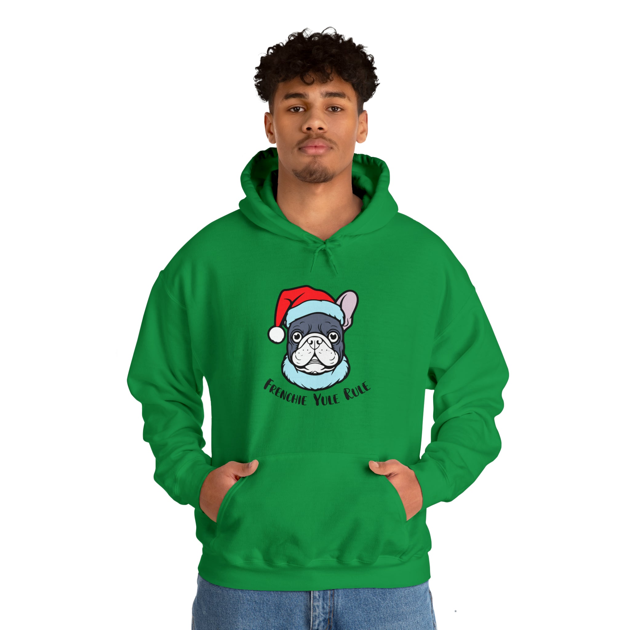 Frenchie Yule Rule Unisex Hoodie