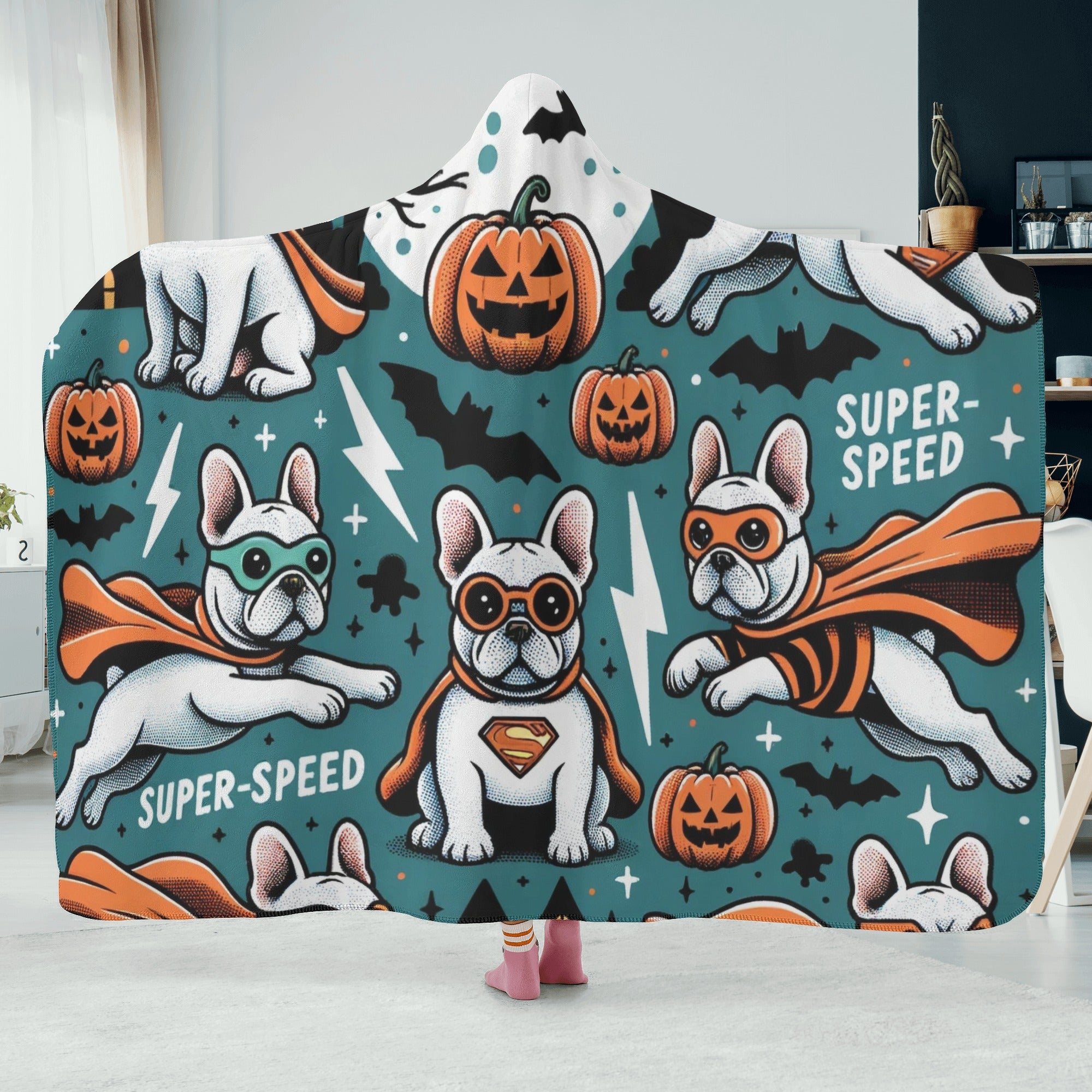 Everyday Fashion-Forward Monty - Hooded Blanket for Home Use Premium