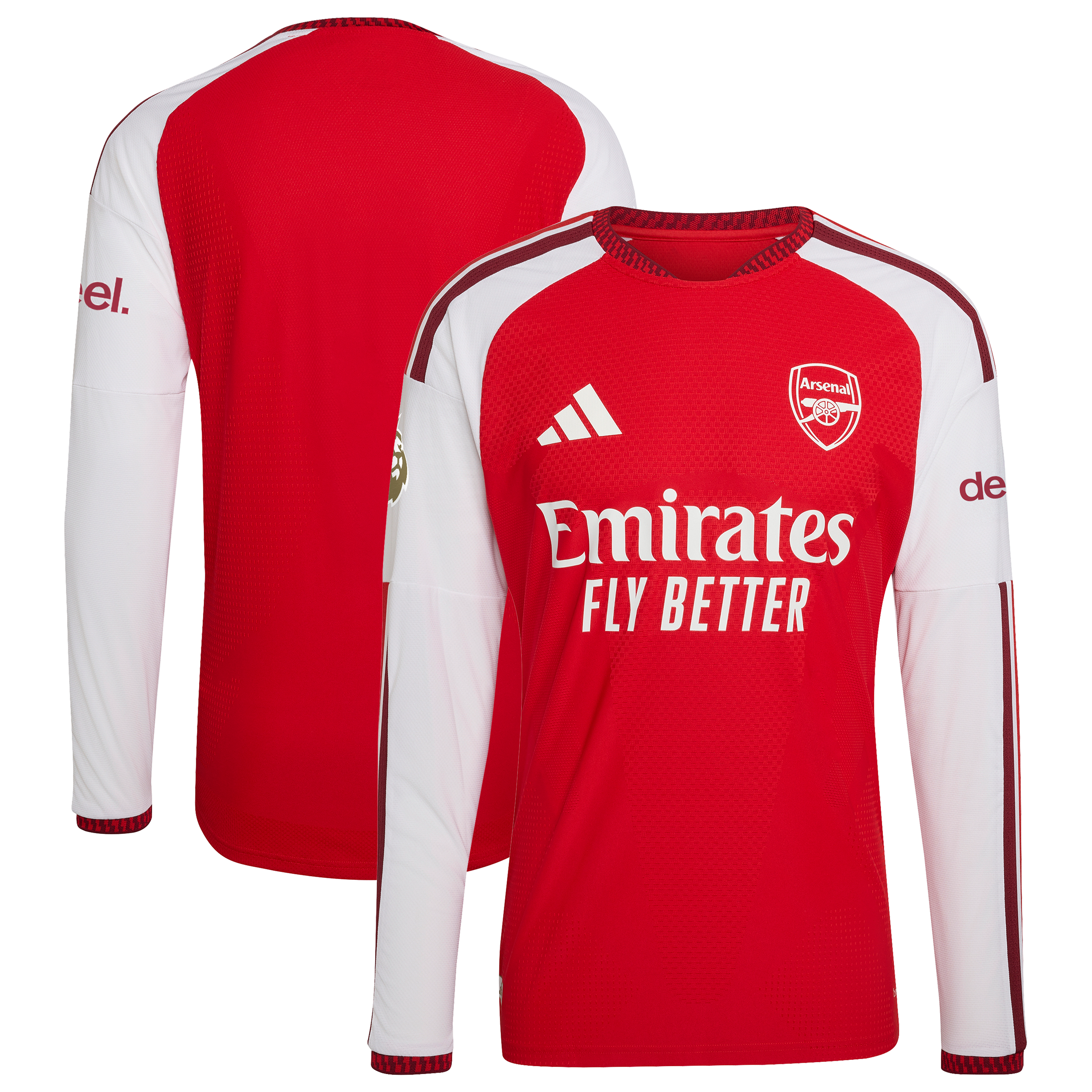 [SJH] Arsenal 2026/27 Home Authentic Long Sleeve Jersey - Red