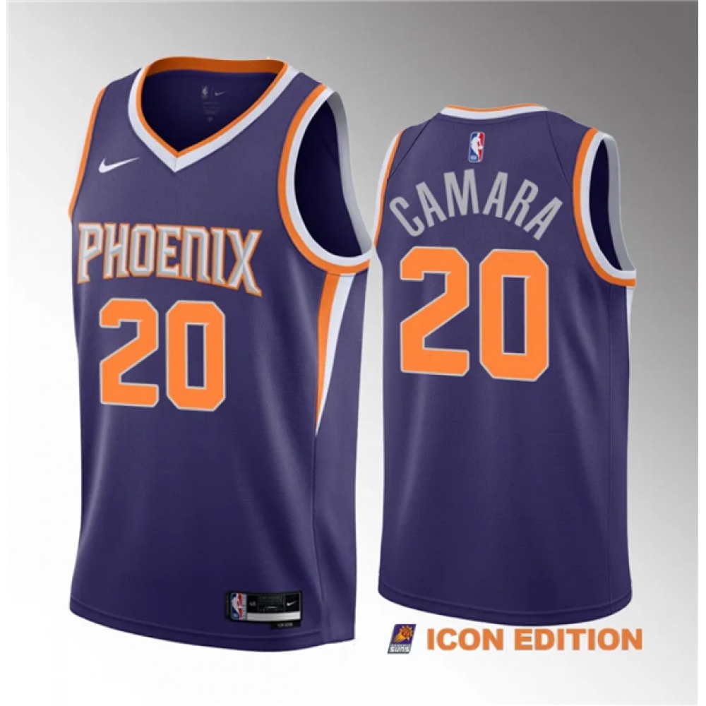 Budget-Friendly Men's Phoenix Suns #20 Toumani Purple Basketball Jersey