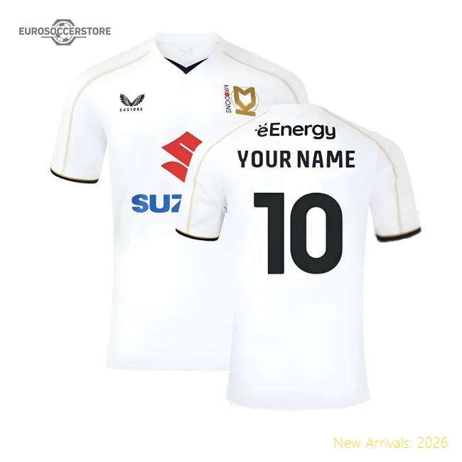 2024-2025 Mk Dons Home Shirt (your Name) - Match Day Jersey