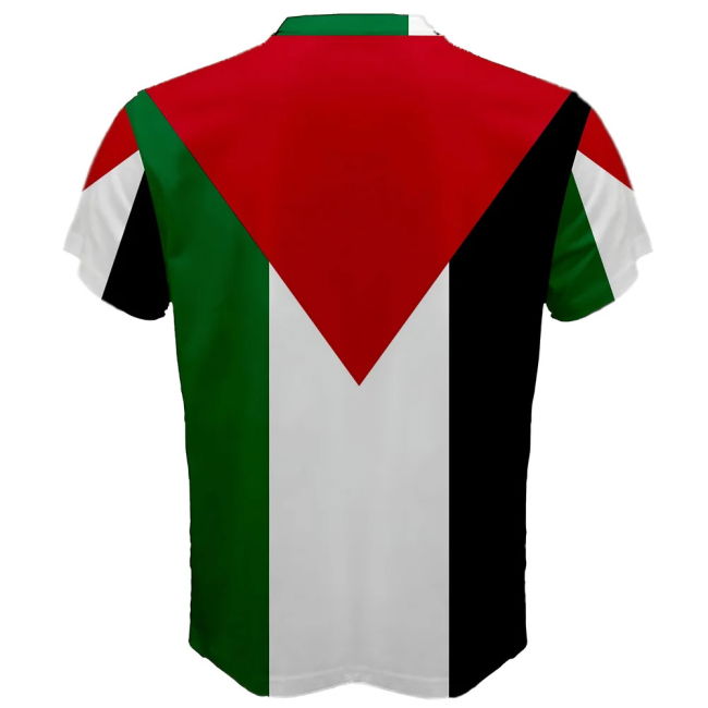Climate-Control Aero-Dynamic Palestine Flag Sublimated Sports Jersey