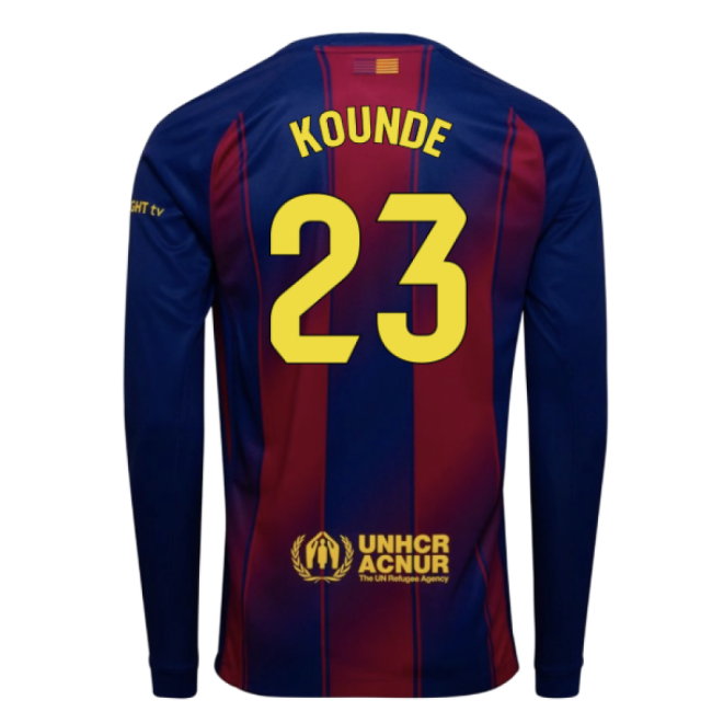 Premium 2025-2026 Barcelona Home With Vintage Design - Legendary